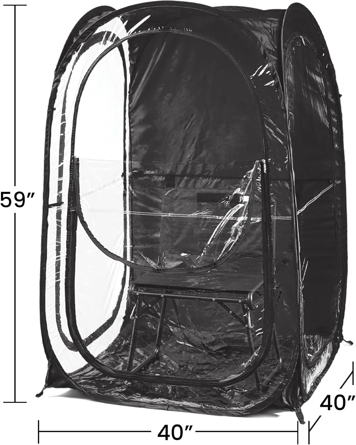 WeatherPod® The Original Shark Tank MyPod™ 1-2 Person Pop-Up Pod - Stay Warm, Dry, and Out of The Sun - Weather Pod for Sports, Rain, or Wind