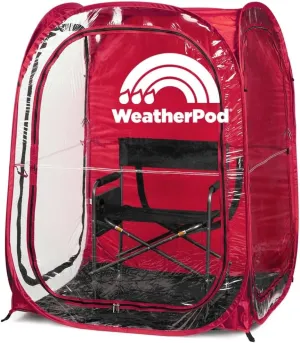 WeatherPod® The Original Shark Tank MyPod™ 1-2 Person Pop-Up Pod - Stay Warm, Dry, and Out of The Sun - Weather Pod for Sports, Rain, or Wind