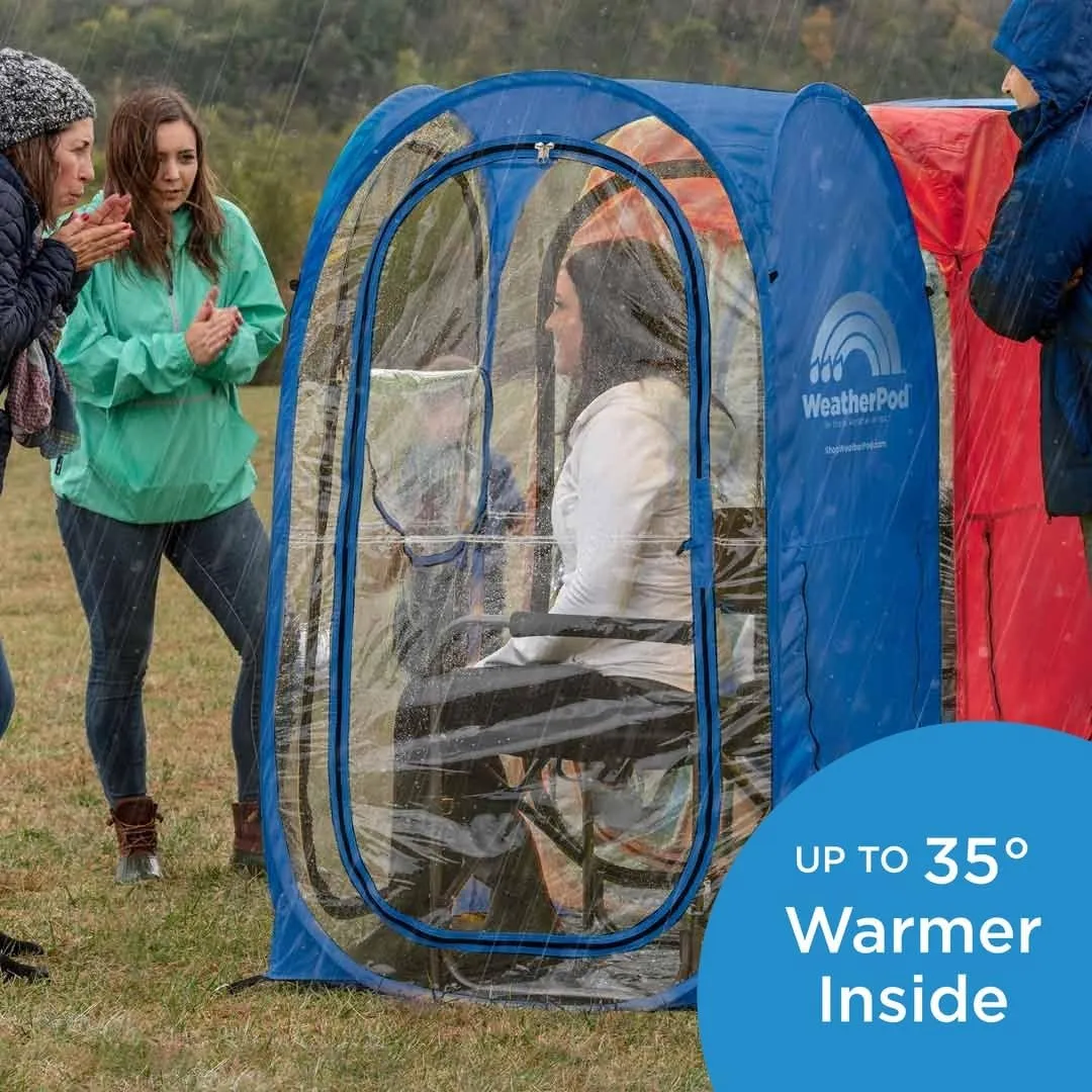 WeatherPod® The Original Shark Tank MyPod™ 1-2 Person Pop-Up Pod - Stay Warm, Dry, and Out of The Sun - Weather Pod for Sports, Rain, or Wind