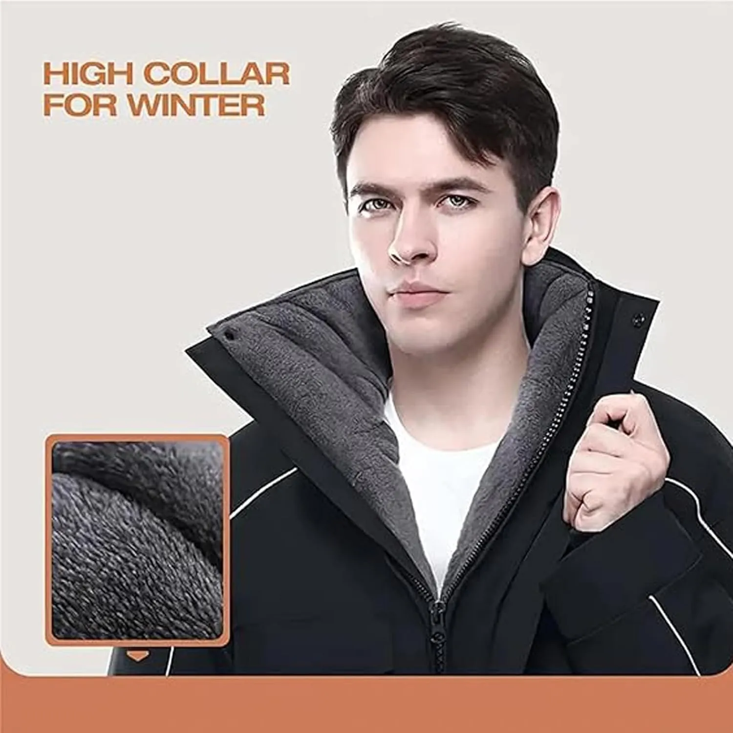 Winter Outdoor Riding Insulated Full-Body Suit, Overoles para El Frío para Hombre, Waterproof & Windproof Snow Suit