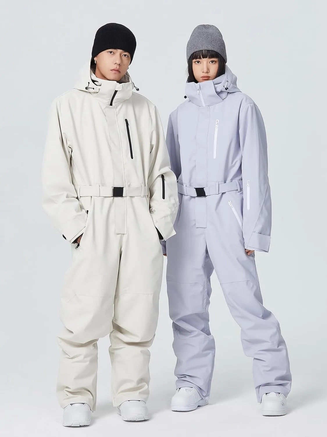 Women and Men's One Piece Ski Suit Waterproof Insulated Snowboard Jacket Snow Suit Winter Outdoor Snowsuit