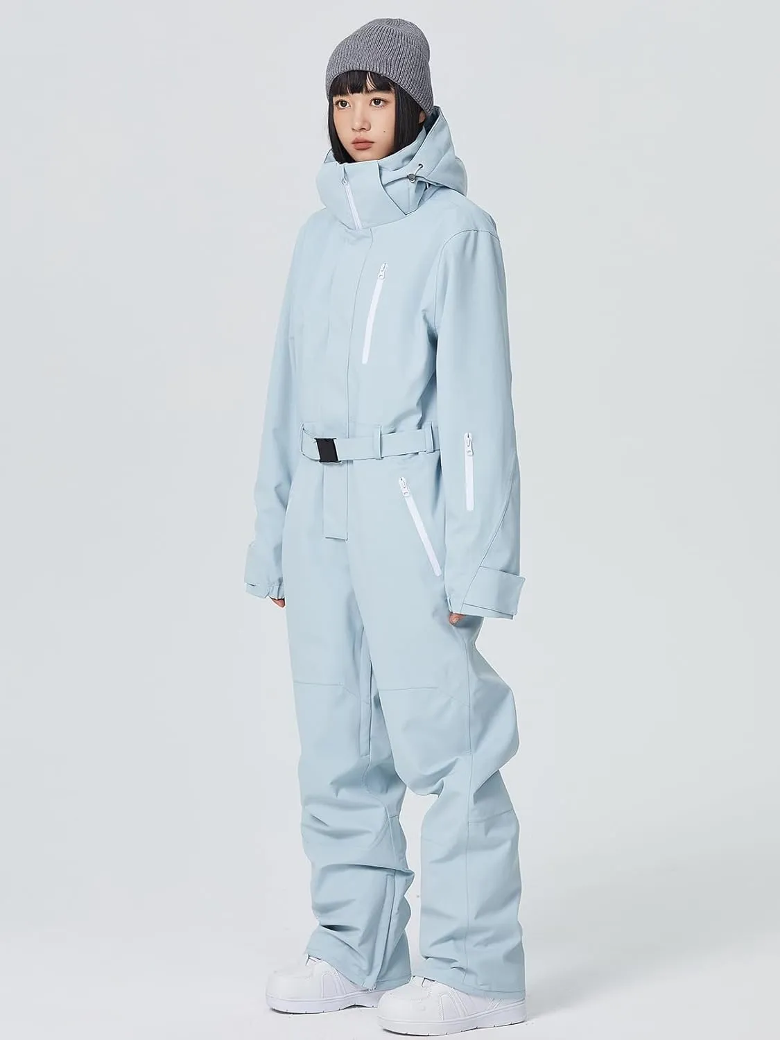 Women and Men's One Piece Ski Suit Waterproof Insulated Snowboard Jacket Snow Suit Winter Outdoor Snowsuit