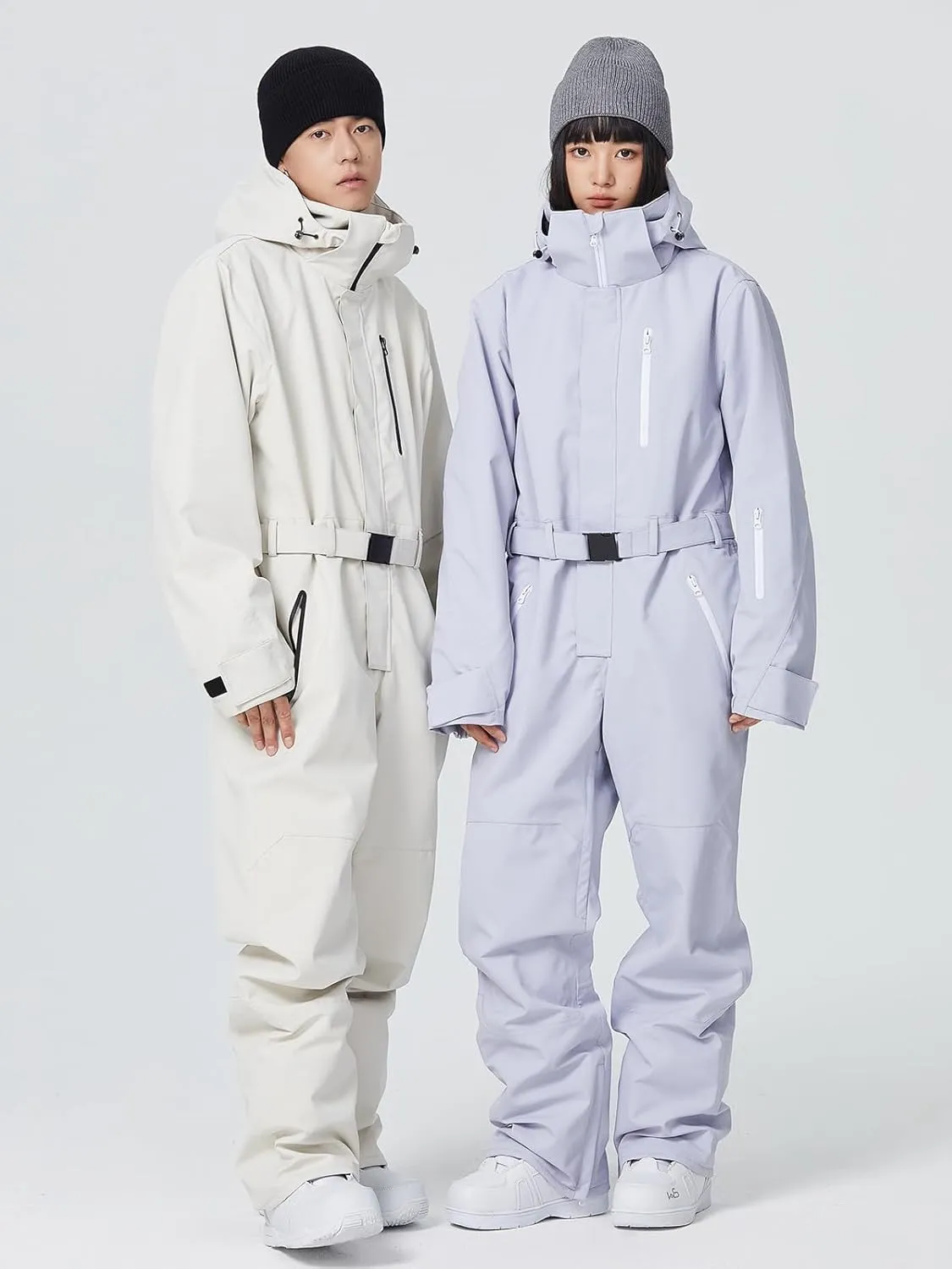 Women and Men's One Piece Ski Suit Waterproof Insulated Snowboard Jacket Snow Suit Winter Outdoor Snowsuit