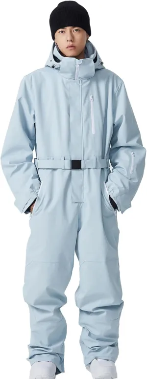 Women and Men's One Piece Ski Suit Waterproof Insulated Snowboard Jacket Snow Suit Winter Outdoor Snowsuit