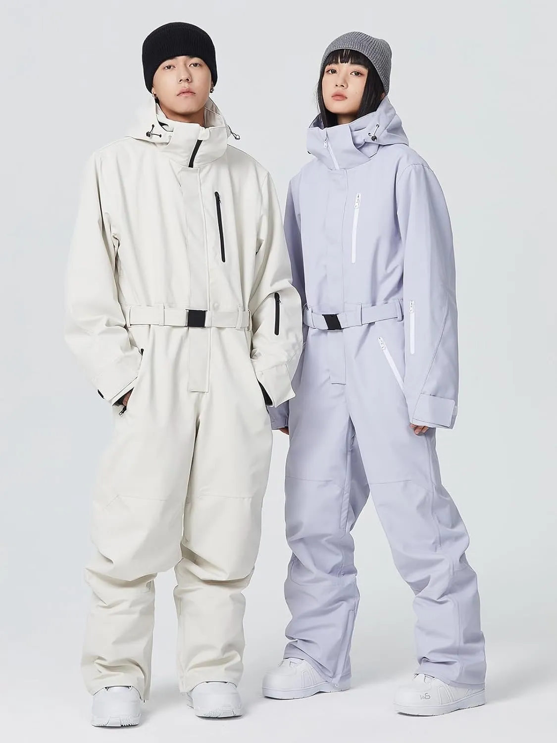Women and Men's One Piece Ski Suit Waterproof Insulated Snowboard Jacket Snow Suit Winter Outdoor Snowsuit