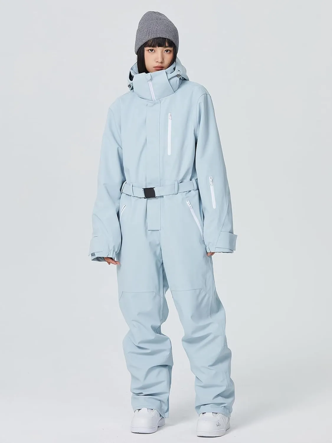 Women and Men's One Piece Ski Suit Waterproof Insulated Snowboard Jacket Snow Suit Winter Outdoor Snowsuit