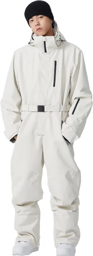 Women and Men's One Piece Ski Suit Waterproof Insulated Snowboard Jacket Snow Suit Winter Outdoor Snowsuit