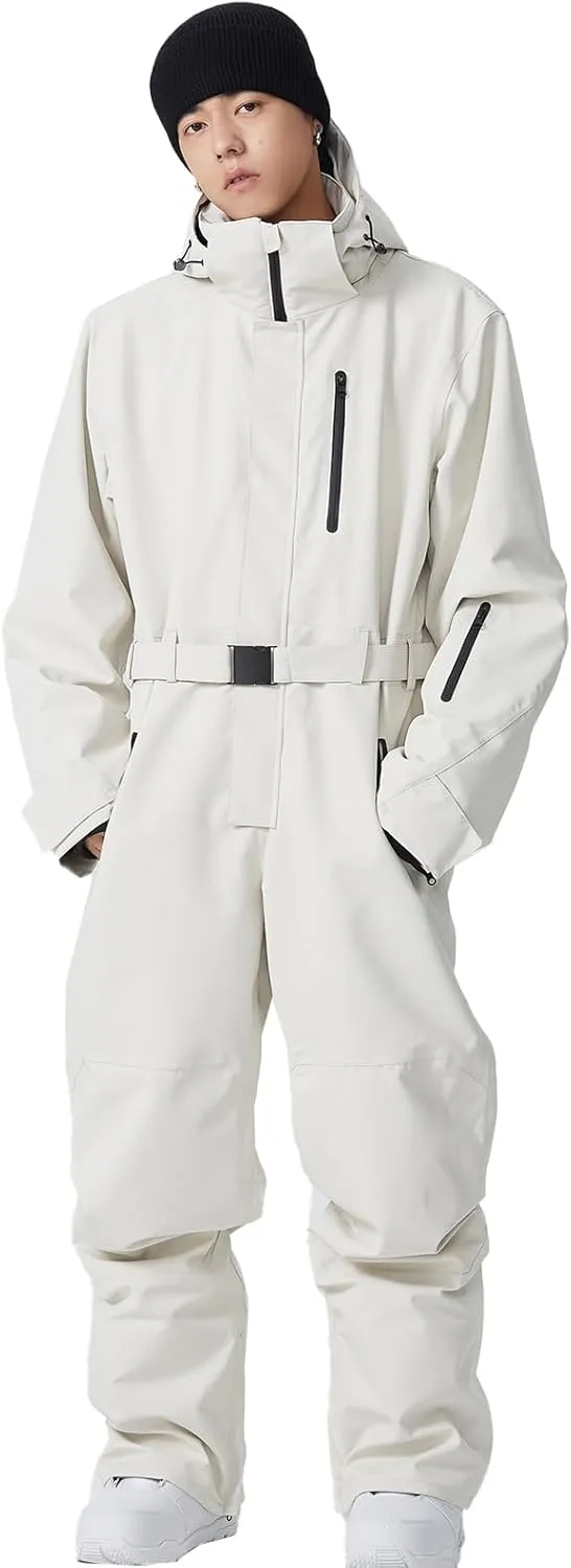 Women and Men's One Piece Ski Suit Waterproof Insulated Snowboard Jacket Snow Suit Winter Outdoor Snowsuit
