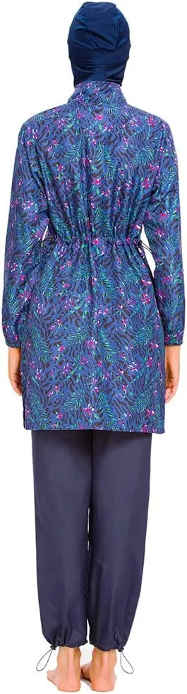 Women Modest Muslim Swimsuit Full Coverage Swimwear Islamic Hijab Ladies Beachwear Swimming Burkini Swim Suit