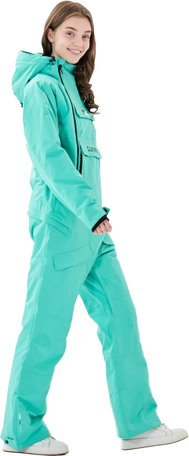 Women One Pieces Ski Suits Waterproof Ski Jumpsuits Winter Onesies Snowsuits Snowboard Coveralls for Snow Sports