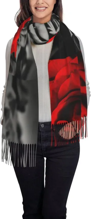 Women'S Fashion Scarf With Dna Chain Photo Printed Tassel Soft Warm Large Blanket Wrap Shawl For Gift