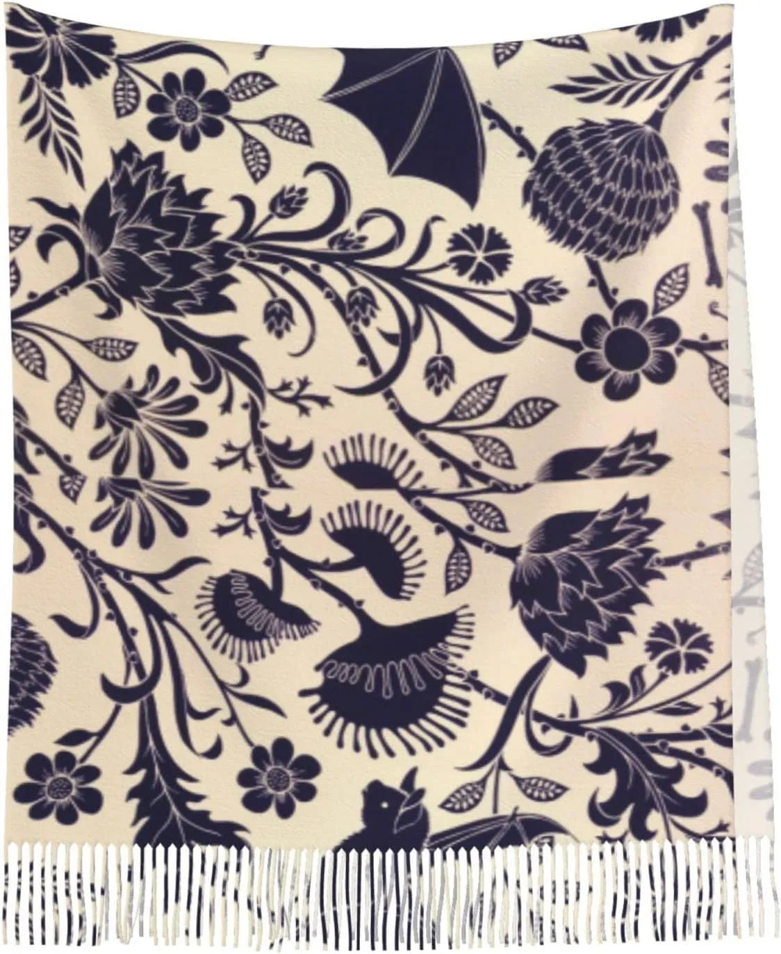 Women'S Fashion Scarf With Dna Chain Photo Printed Tassel Soft Warm Large Blanket Wrap Shawl For Gift