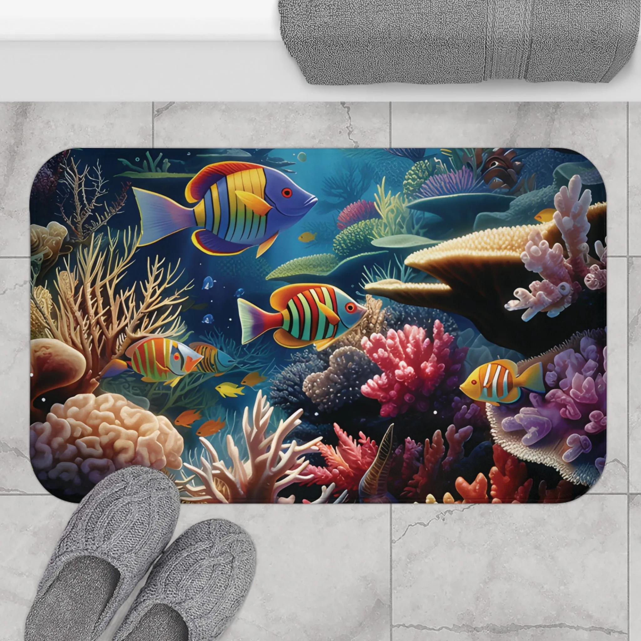 Wonders of the Sea Memory Foam Bath Mat