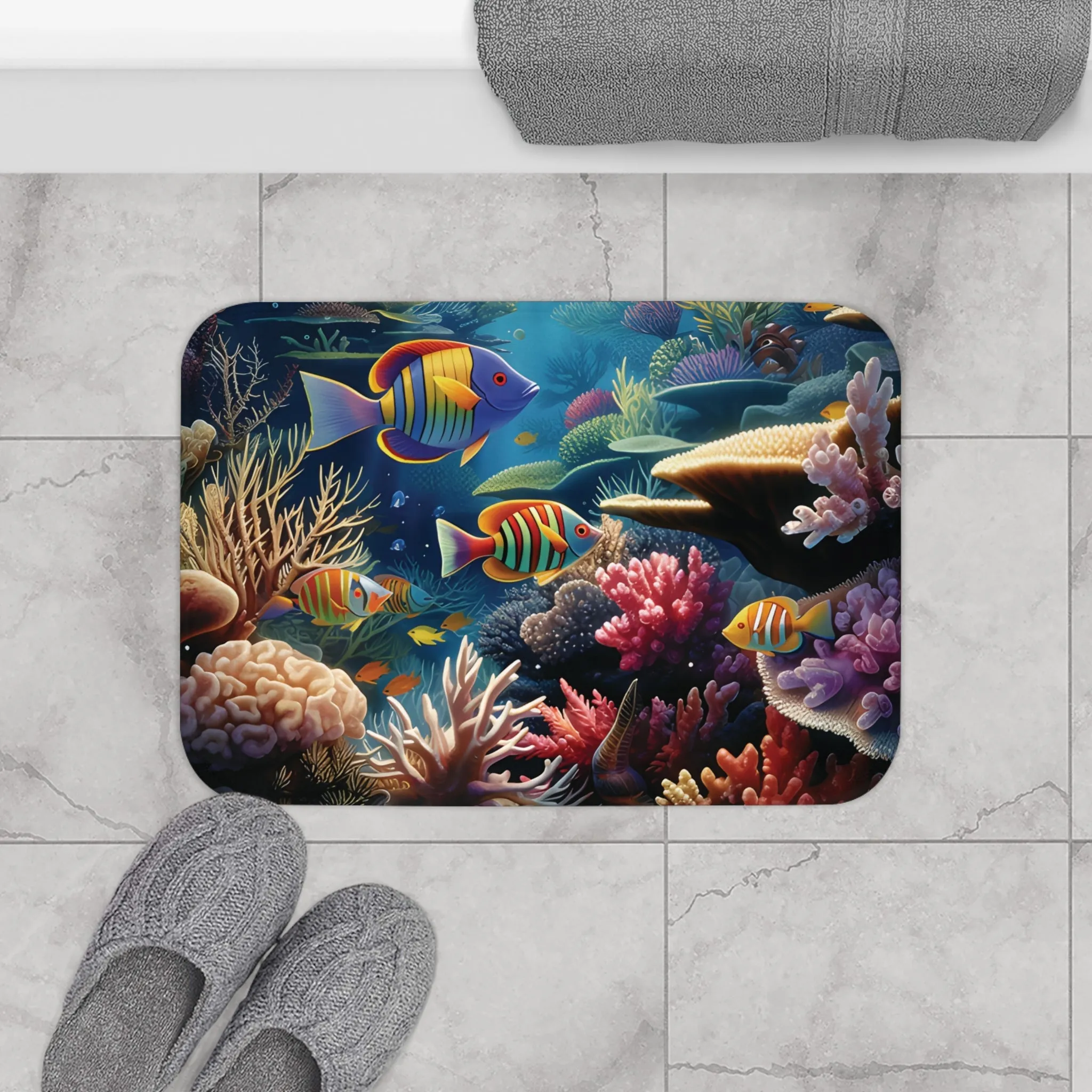 Wonders of the Sea Memory Foam Bath Mat