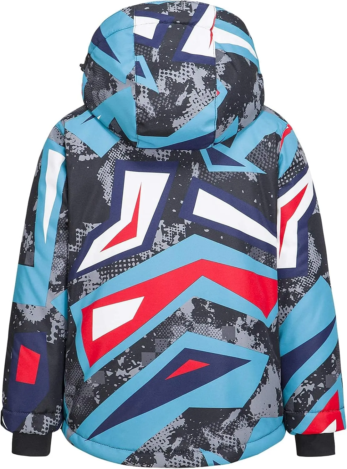 WOWULOVELY Big Boy's 2-Piece Colorblock Snow Pants and Jacket Snowsuit Ski Suit