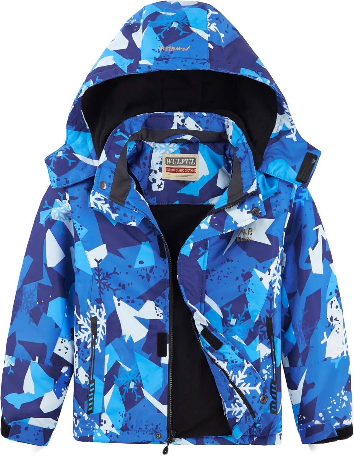 WULFUL Kids Ski Jacket Pants Suits Waterproof Snow Suit Windproof Winter Ski Suit Boys and Girls