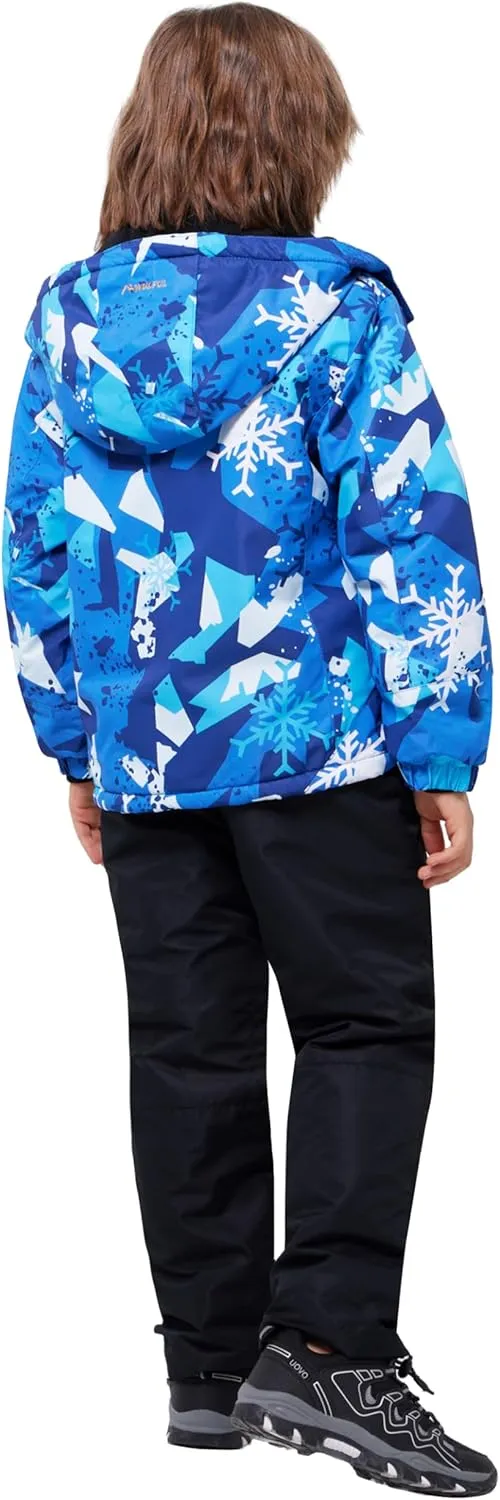 WULFUL Kids Ski Jacket Pants Suits Waterproof Snow Suit Windproof Winter Ski Suit Boys and Girls