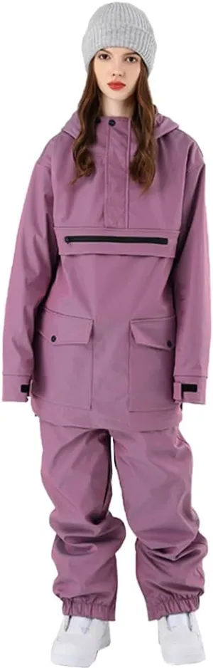 YEEFINE Men and Women's Ski Suit Snowboard Suits Unisex Winter Outdoor Waterproof Ski Jacket and Pants Set Snowsuits Overalls