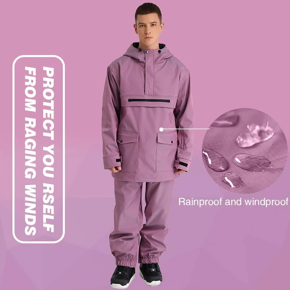 YEEFINE Men and Women's Ski Suit Snowboard Suits Unisex Winter Outdoor Waterproof Ski Jacket and Pants Set Snowsuits Overalls