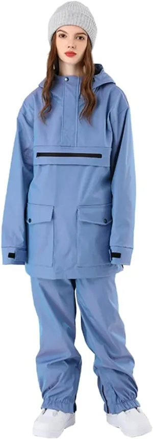 YEEFINE Men and Women's Ski Suit Snowboard Suits Unisex Winter Outdoor Waterproof Ski Jacket and Pants Set Snowsuits Overalls