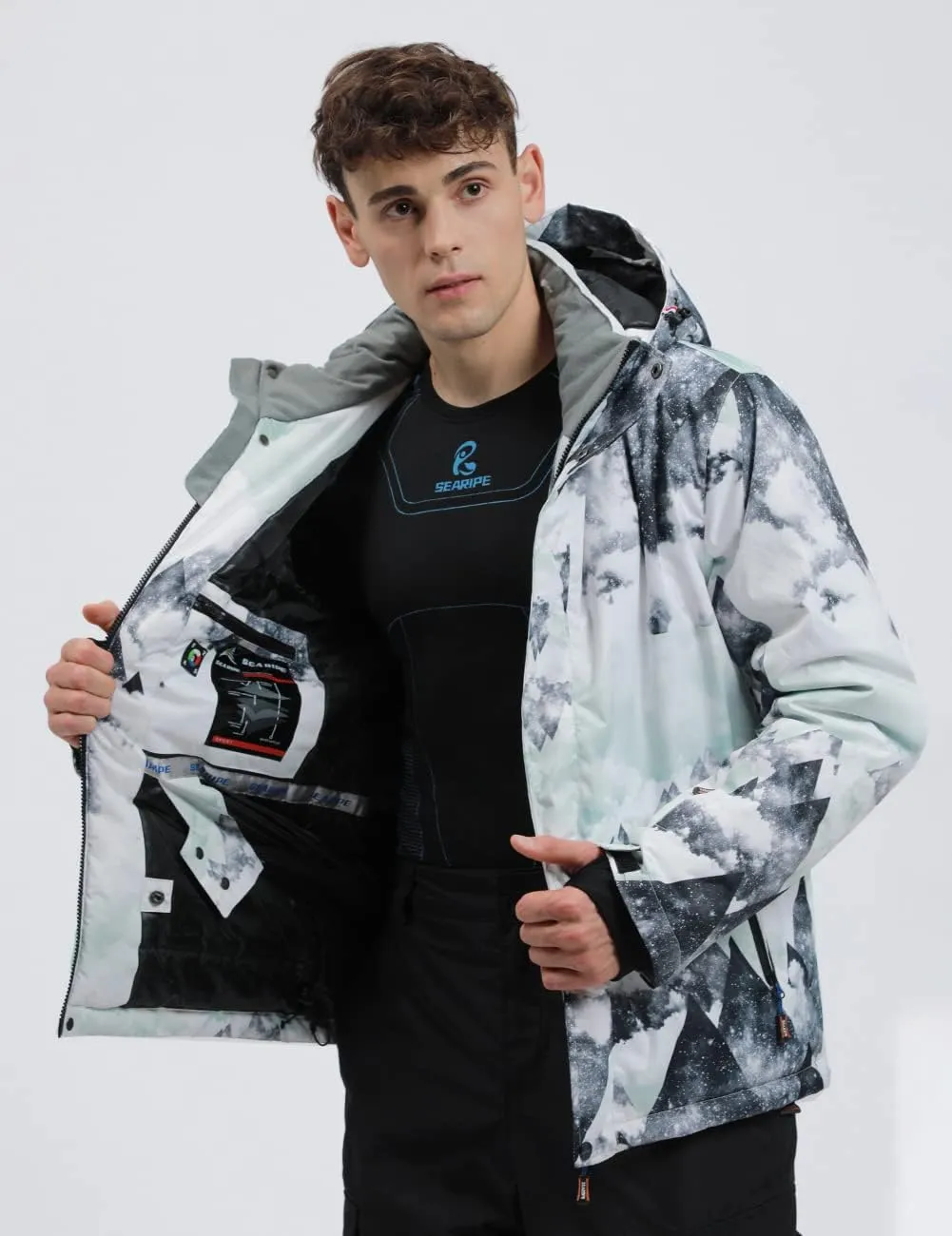 YEEFINE Men's Ski Suit Waterproof Snowsuit Winter Ski Jacket and Pants Set Outdoor Warm Snow Snowboard Suit