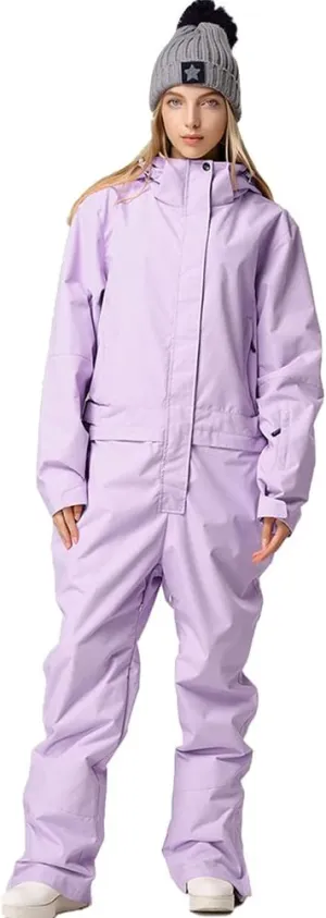 YEEFINE Women's Ski Suit One Piece Snowsuits Jumpsuits Winter Waterproof Snowboard Suits