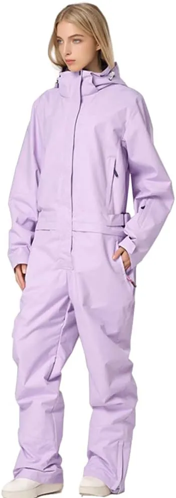 YEEFINE Women's Ski Suit One Piece Snowsuits Jumpsuits Winter Waterproof Snowboard Suits
