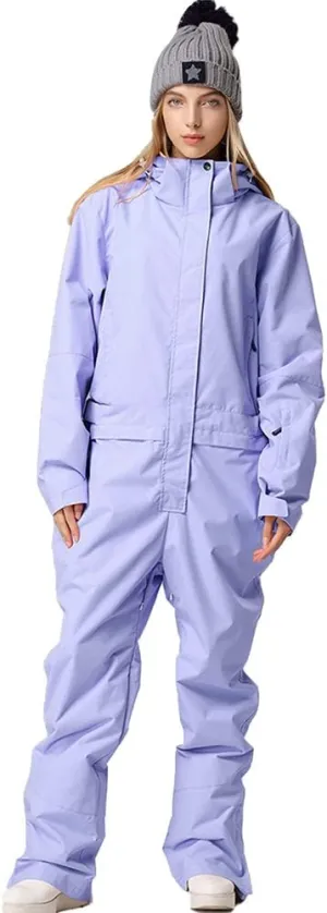 YEEFINE Women's Ski Suit One Piece Snowsuits Jumpsuits Winter Waterproof Snowboard Suits
