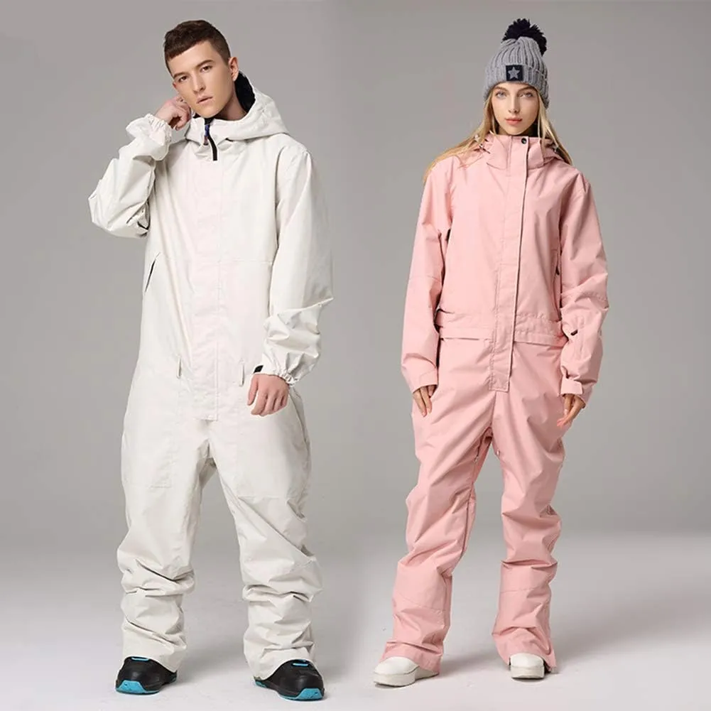 YEEFINE Women's Ski Suit One Piece Snowsuits Jumpsuits Winter Waterproof Snowboard Suits