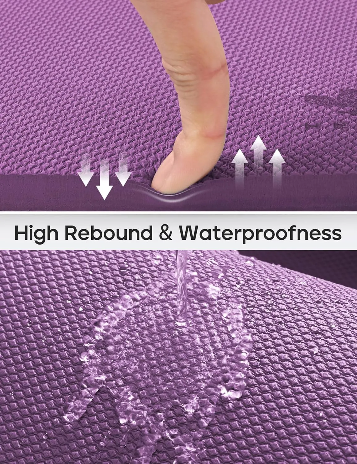 Yoga Knee Pads Cushion Non-Slip Knee Mat by Heathyoga, Knee Pad for Gardening Yard Work, Yoga Knee Pad Cushion for Yoga and Floor Exercises Yoga Mat Accessory 26"x10"x0.5"