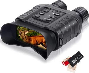 ZentOy Digital Infrared Night Vision Binoculars 4X20 Zoom 1640 ft Viewing Range IR Camera with 4" LCD Screen Take High-Definition Photos Videos Features for Hunting Surveillance with 32GB TF Card