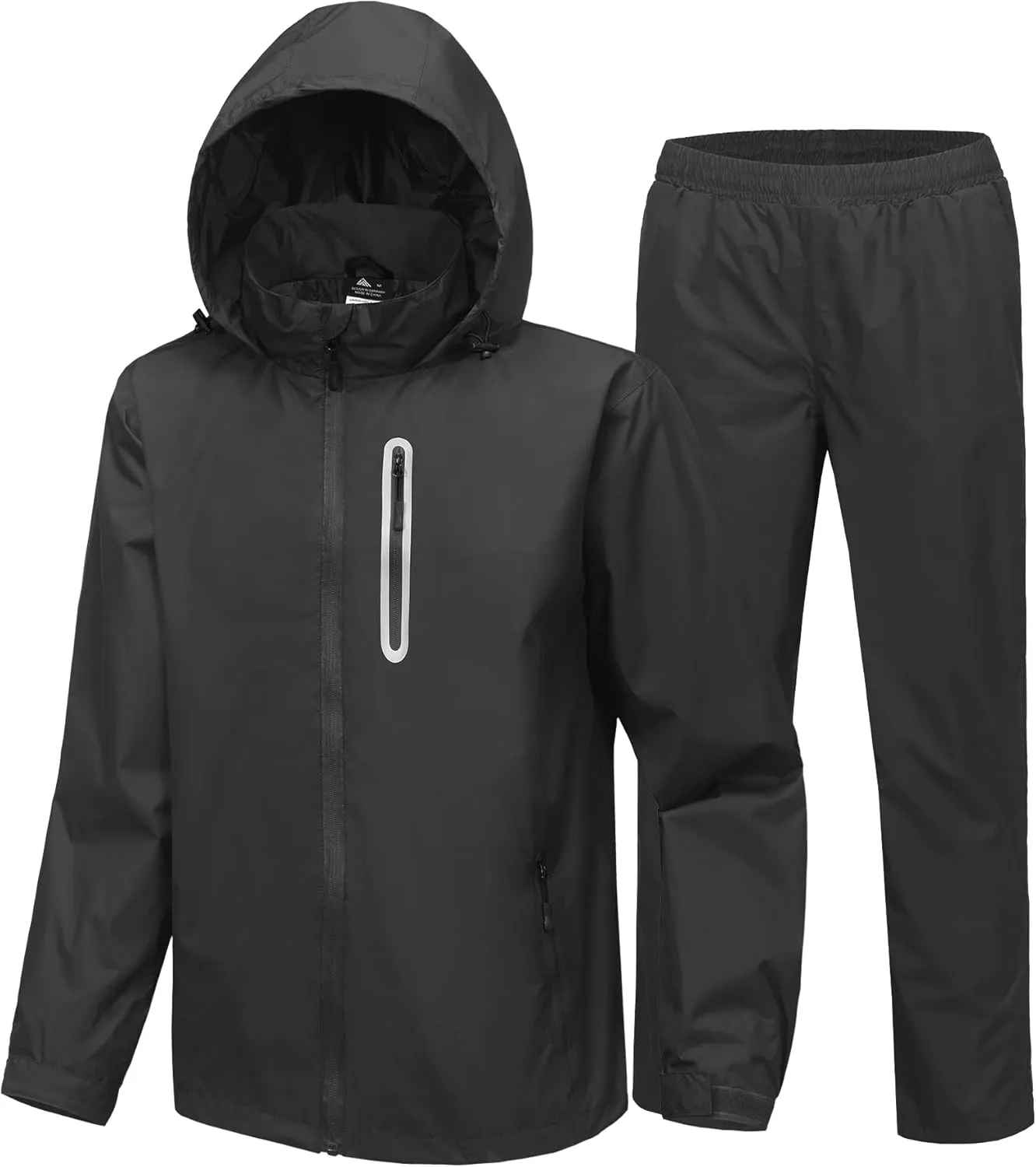 ZITY Rain Suit for Men Women Unisex Waterproof Golf Rain Gear Lightweight Breathable Mesh Waterpoof Zipper Pockets