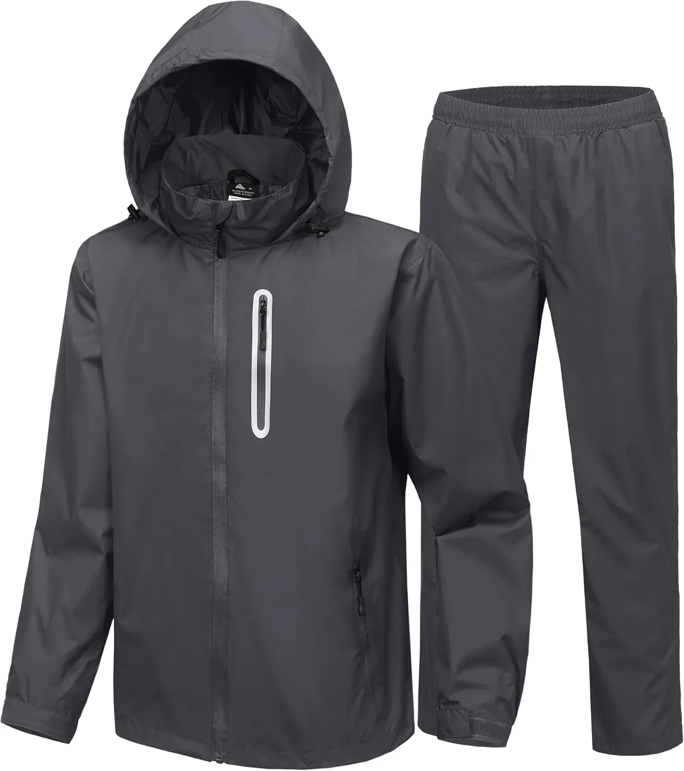 ZITY Rain Suit for Men Women Unisex Waterproof Golf Rain Gear Lightweight Breathable Mesh Waterpoof Zipper Pockets